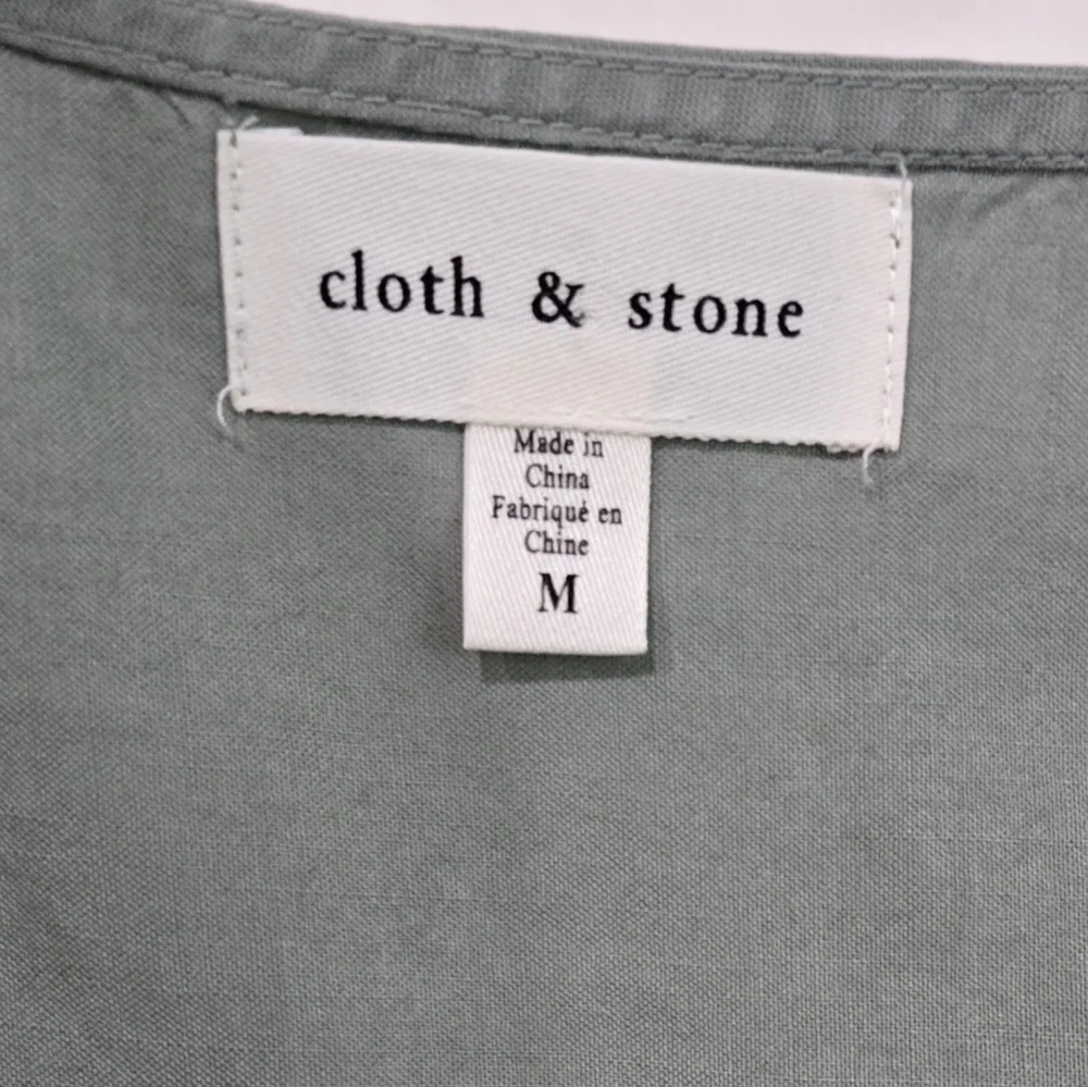 Women's Anthropologie Dress - Cloth & Stone - Green Smocked Waist - Size Medium